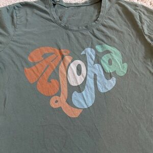 Fighting Eel S Green Aloha Graphic T-Shirt